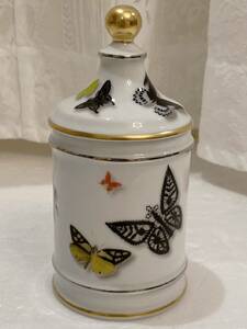 未使用品 美品 Christian Lacroix VISTA ALEGRE butterfly parade シュガー ボウル シュガーポット 陶器 小物入れ 