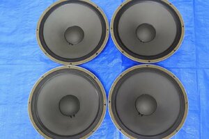 JBL 2220B 15”(38cm）Woofer　4台セット　アルニコ　16Ω　ダブルウーハー用　某有名Jazz喫茶使用品　貴重！！