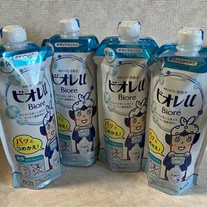 【新品】ビオレu ボディウォッシュ フレッシュフローラルの香り つめかえ用 340ml 4袋セット