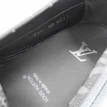 未使用 LOUIS VUITTON ルイヴィトン モノグラム エクリプス LV ドライバー・ライン ローファー メンズ ブラック×オレンジ 11 1AAF3K_画像7