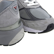 美品 NEW BALANCE ニューバランス M990GL5 GRAY 20FW-S ローカットスニーカー メンズ グレー 8_画像6