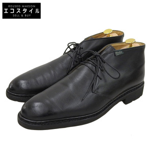  beautiful goods Paraboot Paraboot Lully* Roo Lee Lisse Noire chukka boots shoes men's black black 8
