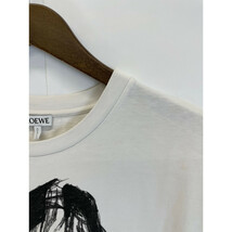 LOEWE ロエベ 手書き風 Tシャツ トップス L ホワイト メンズ_画像6