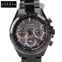 新品同様 CITIZEN シチズン CC4016-67E F950 ACT Line ATTESA アクトライン アテッサ ブラックチタンシリーズ エコ・ドライブ電波腕時計_画像1