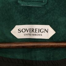 EMMETI エンメティー ×SOVEREIGN 1125-499-8462 23AW JURI グリーン 50 ジャケット レザー メンズ 中古_画像7