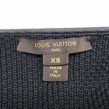 美品/国内正規 LOUIS VUITTON ルイヴィトン F4KC200DL ボウタイ ノーカラー コート XS ブラック レディース_画像6