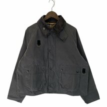 Barbour バブアー 23年製 チャコール SPEY BLYTH オイルドジャケット チャコール XL ジャケット コットン メンズ 中古_画像2