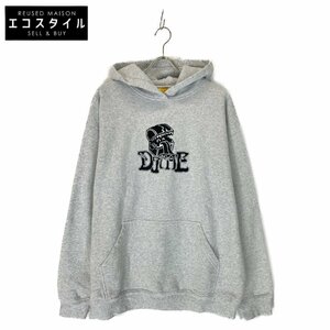 Dime ダイム 14oz ミミック フーディ/プルオーバーパーカー ライトグレー XL トップス コットン メンズ 中古