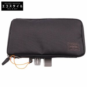  new goods unused PORTER Porter 653-09110 DILL TRAVEL WALLET dill travel wallet long wallet ( change purse . equipped ) black men's 