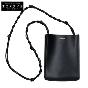 JIL SANDER ジルサンダー Tangle タングル レザー ショルダーバッグ スモール ブラック レディース