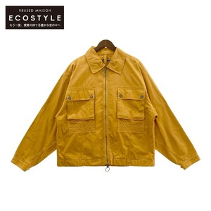 NIGEL CABOURN ナイジェルケーボン 【LYBRO】イエロー U.S.4 JACKET POPLIN イエロー 48 ジャケット コットン メンズ 中古