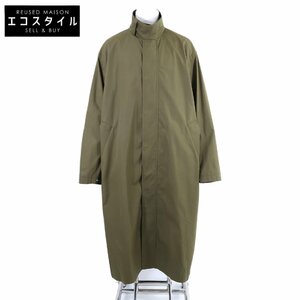 美品/国内正規 JIL SANDER ジルサンダー J21AA0030 コットン ロング コート 50 カーキ メンズ