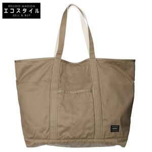 美品/ PORTER ポーター 381-05664 WEAPON TOTE BAG(L) ウェポン トートバッグ ベージュ メンズ