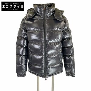 美品/国内正規/21年製 MONCLER モンクレール MAYAマヤ フード付ダウン ジャケット 1 ブラック メンズ