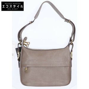  as good as new / regular price 4 ten thousand 2000 jpy TOFF&LOADSTONEtof& load Stone go-to leather shoulder bag gray lady's 