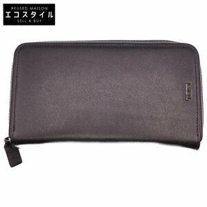 美品 TUMI トゥミ 130424-T060 NASSAU SLG ジップ・アラウンド・トラベル・ウォレット ラウンドファスナー 長財布（小銭入あり）