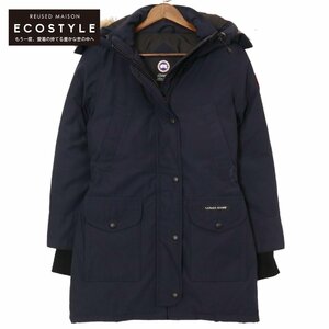 CANADA GOOSE カナダグース 6660LA ネイビー トリリウムパーカ ファー フード ダウンコート XS ネイビー レディース