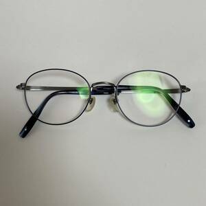 simpresso メガネ 眼鏡 チタンフレーム　メガネフレーム 度入り フレーム レトロ マル型