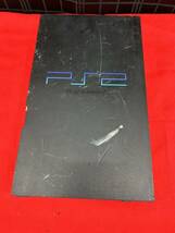 8-5-17-6 PlayStation 2 プレイステーション2 本体 ブラック ジャンク品_画像1