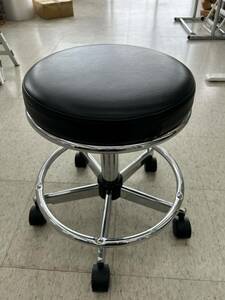 8-5-19-5 回転イス 丸椅子 高さ調節可能 オフィス 作業用　直径35cm 最大高さ62cm 最小高さ45cm