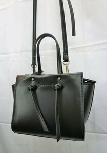 ZARA* Zara knot attaching Mini City bag black black 2WAY shoulder bag handbag pochette reference price :3,990 jpy beautiful goods 