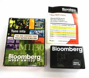 Bloomberg WBBR AM1130☆ブルームバーグ　NY ニューヨーク　ラジオ　ヴィンテージ コンパクト 小型 ポータブル