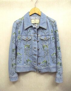 イタリア製 ★ETRO /エトロ ◎刺繍　ジージャン　デニムジャケット　42サイズ　(株）エトロ ジャパン　