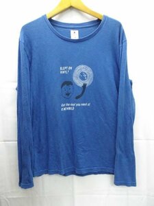 ★R.NEWBOLD◎アールニューボルド/ポールスミス/長袖Tシャツ/ロンT/ブルー/青/Lサイズ