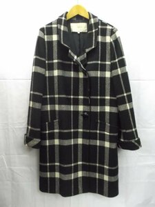 美品★LAPINE ROUGE◎ラピーヌ ルージュ/チェック柄コート/13サイズ