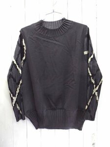 新品★Outlet Shop Valu Vari /アウトレットショップ バルバリ ◎袖プリーツ　長袖ブラウス　Mサイズ　定価9790円