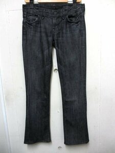 美品★7 For All Mankind○セブン・フォー・オール・マンカインド/デニムパンツ/ブラック/黒/W76ｃｍ/25サイズ