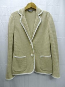 ★Aquascutum◎アクアスキュータム/2B ニットジャケット/ベージュ/日本製