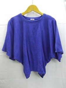 beautiful goods *DRESSTERIOR* Dress Terior / short sleeves sweat / blue / blue / made in Japan /34 size 
