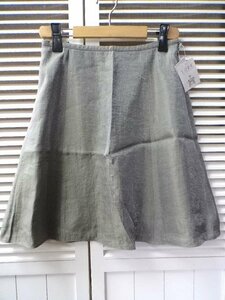  unused *yo- Clan do* auger nji- style flair miniskirt 11AR lustre gray reference price :8,900 jpy Yorkland Vintage tag attaching new goods 