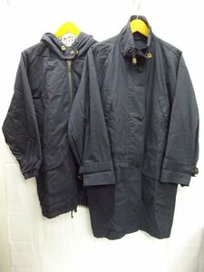 美品★Aquascutum◎アクアスキュータム/オーバージャケット＆ジャケット/コート/中綿/ネイビー/紺/日本製/9サイズ