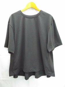 美品★green label relaxing◎グリーンレーベルリラクシング/ユナイテッドアローズ/Tシャツ/カットソー/ブラック/黒/日本製