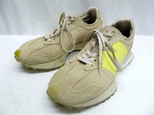 美品★NewBalance×emmi×to/one◎トーン×エミ×ニューバランス/スニーカー/WS327EME/ベージュ/定価￥14300/23cm