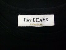 Ray BEAMS☆レイ ビームス　ライン フリル スリーブ Tシャツ ブラック 参考価格:7,480円 人気 美品_画像5