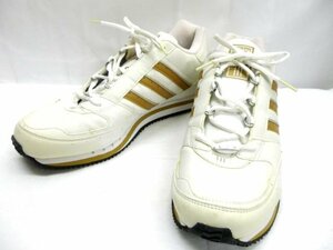 ★adidas◎アディダス/011348/スニーカー/ホワイト/ゴールド/レザー/28.0cm