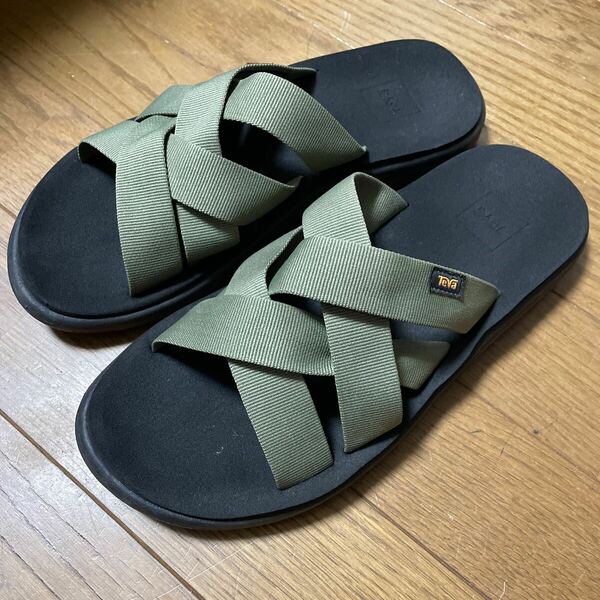 B:MING by BEAMS 【Teva】サンダル　オリーブ　グリーン　8inch 26cm VOYA SLIDE