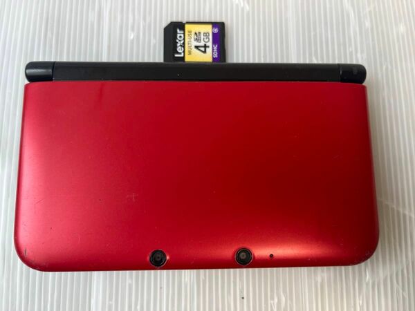 動作確認済み　ゲーム ニンテンドー3DS LL 本体 SPR-001 レッド×ブラック SDカード付き