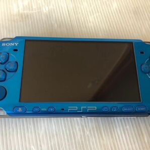 使用回数数回　ほぼ未使用　動作良好　PSP-3000バイブランドブルー　極上美品　無傷　バッテリー付き