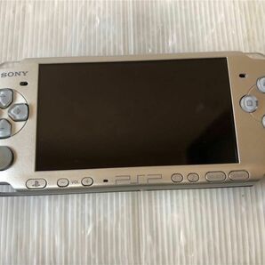 超美品　無傷　動作良好　PSP-3000 ミスティックシルバー　丸ボタンゆるい