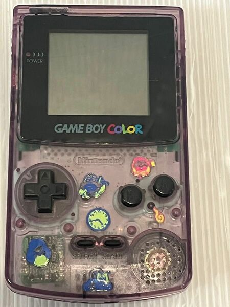 ★動作品　GBC ゲームボーイカラー本体 クリアパープル CGB-001 GAMEBOY COLOR 多少訳あり★