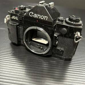 一眼レフフィルムカメラCanon キャノン A-1 ボディのみ ブラックボディ （動作未確認 中古品）の画像1