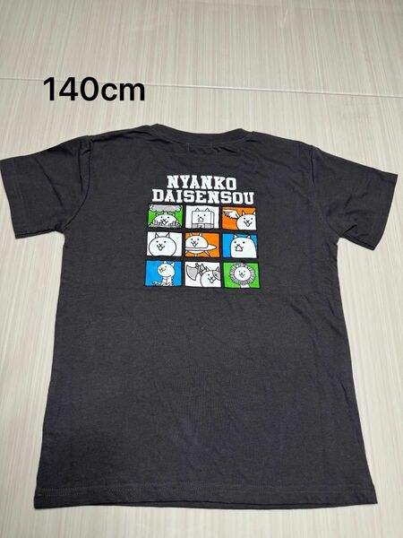 未使用　にゃんこ大戦争　Tシャツ　男の子　半袖Tシャツ　140cm