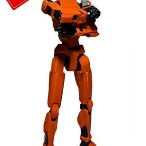 アクションフィギュア ロボット ダミー人形 オレンジ