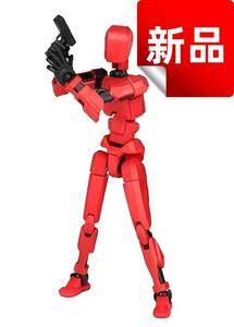  action figure robot dummy doll red 