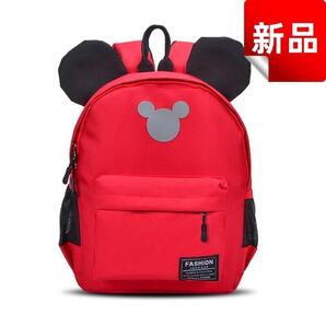 ☆新品☆ミッキー リュックサック キッズ用 保育園 幼稚園 通園 通学 赤