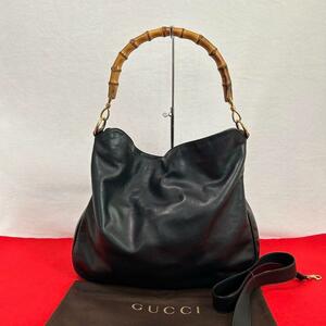 GUCCI グッチ バンブー 2way ハンドバッグ ショルダーバッグ